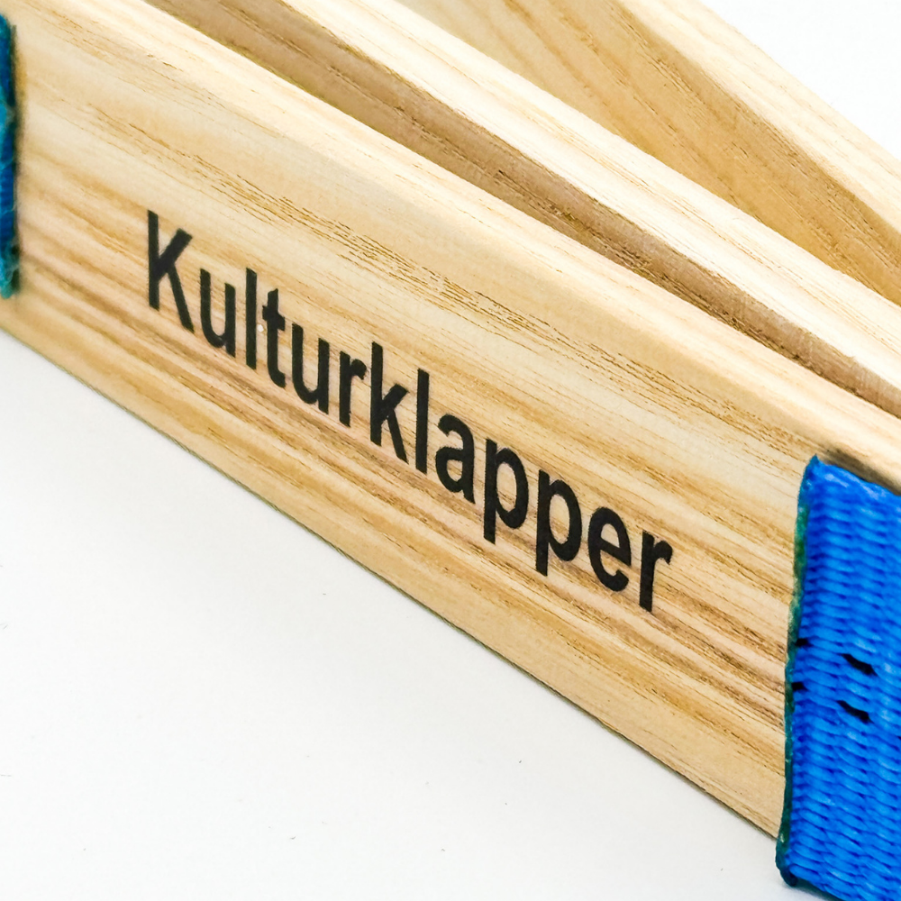 KULTURCLAPPER - CLAPPERWOOD - Klatschpappe aus Holz